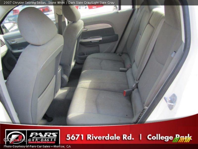 Stone White / Dark Slate Gray/Light Slate Gray 2007 Chrysler Sebring Sedan