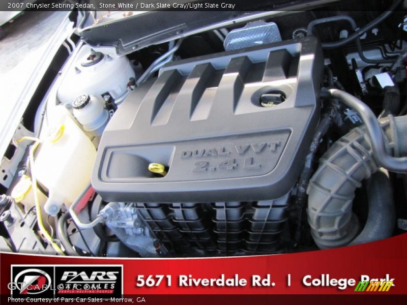 Stone White / Dark Slate Gray/Light Slate Gray 2007 Chrysler Sebring Sedan