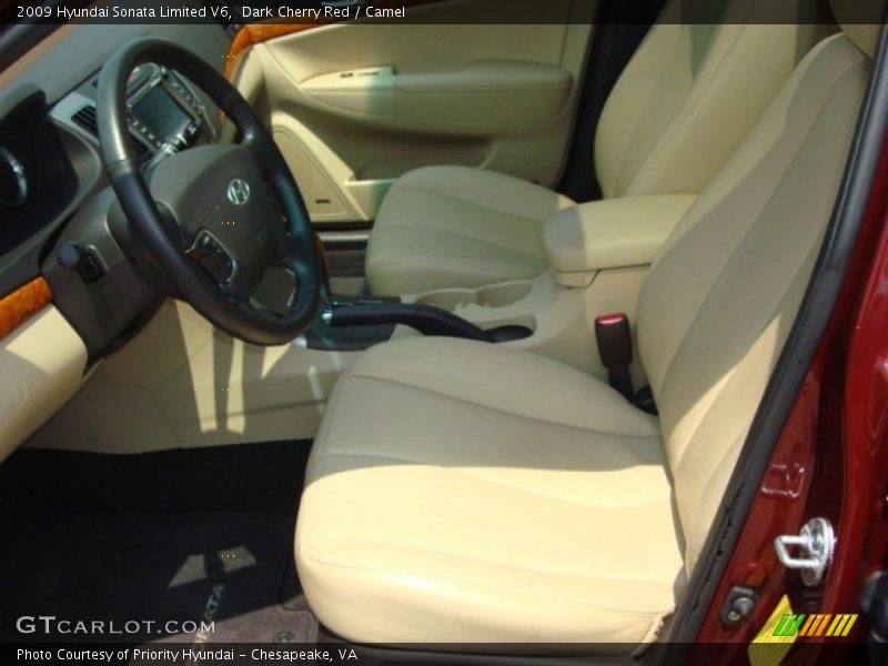  2009 Sonata Limited V6 Camel Interior