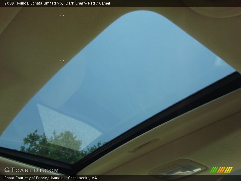Sunroof of 2009 Sonata Limited V6