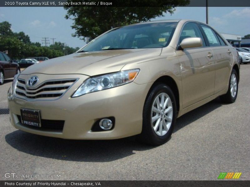 Sandy Beach Metallic / Bisque 2010 Toyota Camry XLE V6