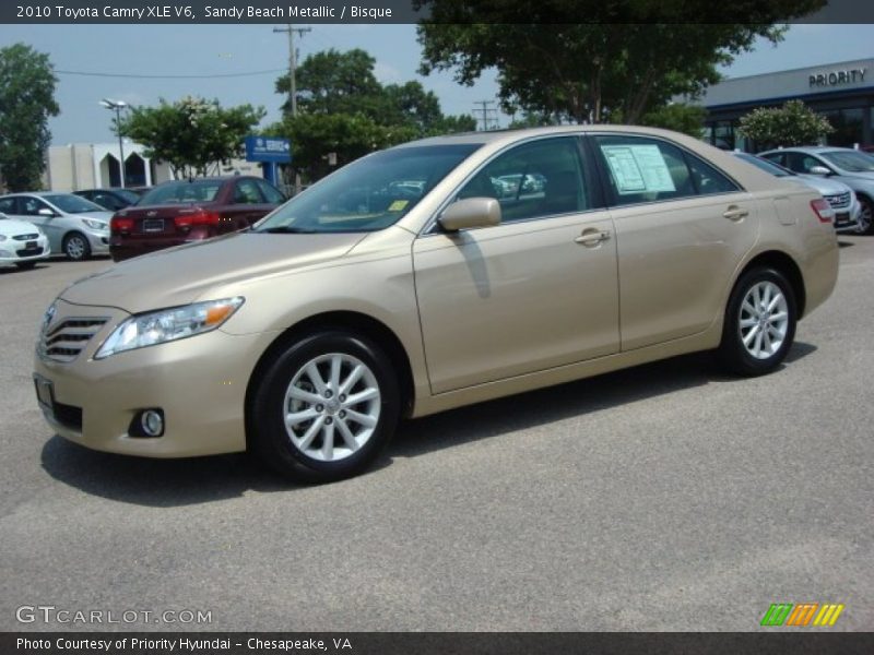Sandy Beach Metallic / Bisque 2010 Toyota Camry XLE V6