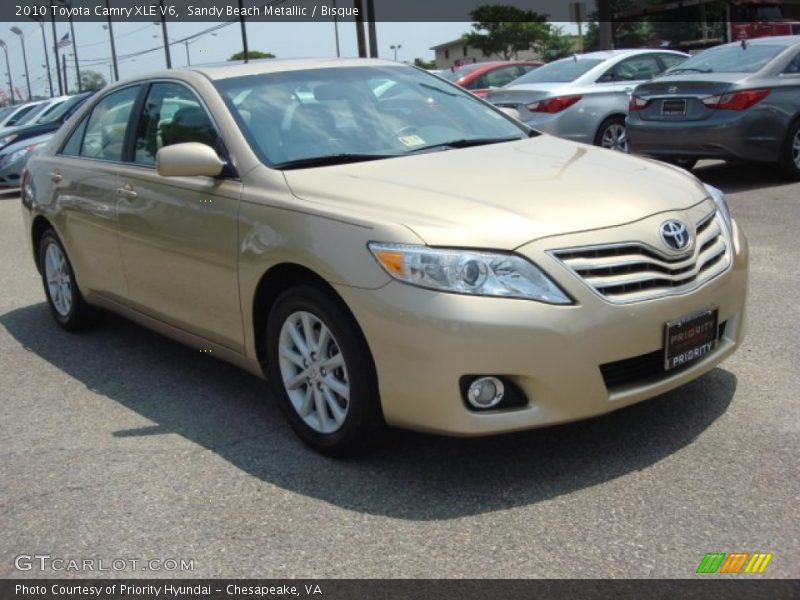Sandy Beach Metallic / Bisque 2010 Toyota Camry XLE V6