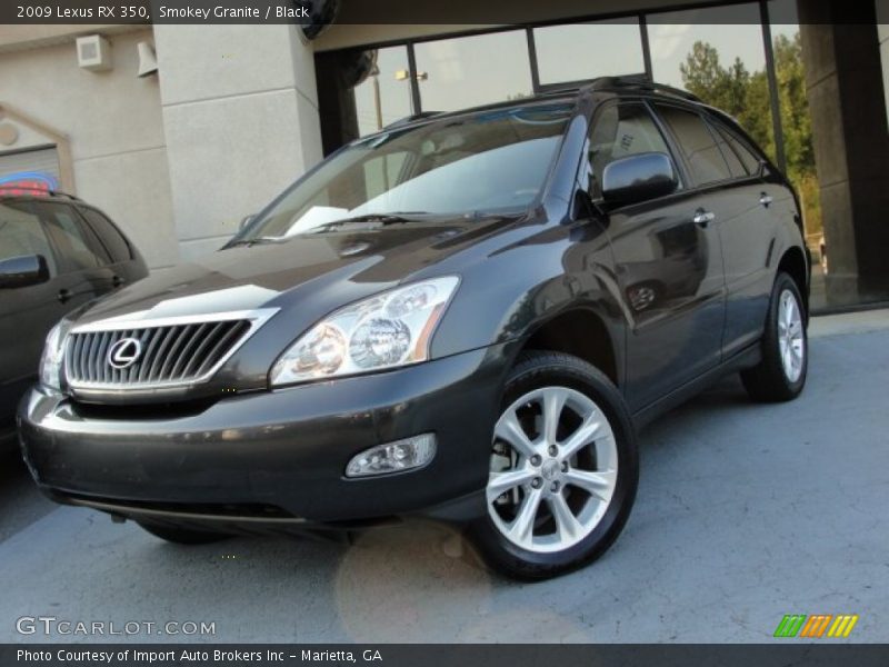 Smokey Granite / Black 2009 Lexus RX 350