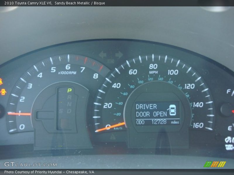 Sandy Beach Metallic / Bisque 2010 Toyota Camry XLE V6