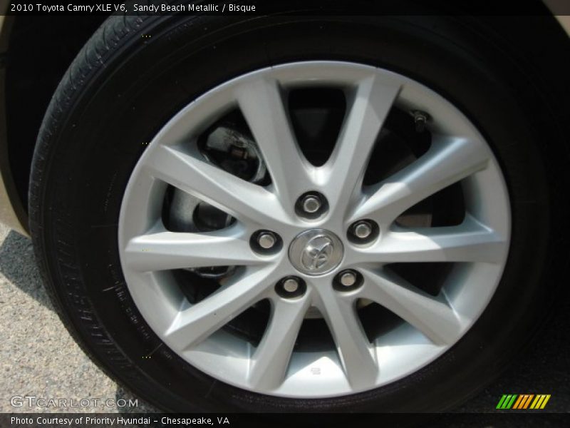 Sandy Beach Metallic / Bisque 2010 Toyota Camry XLE V6