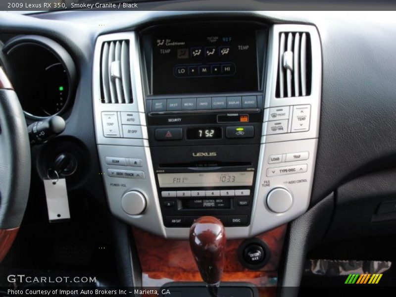 Smokey Granite / Black 2009 Lexus RX 350