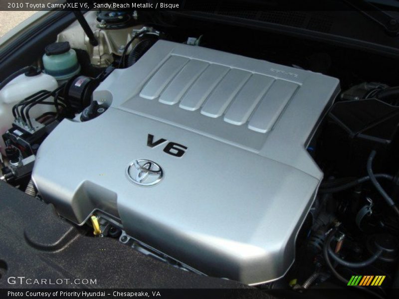 Sandy Beach Metallic / Bisque 2010 Toyota Camry XLE V6