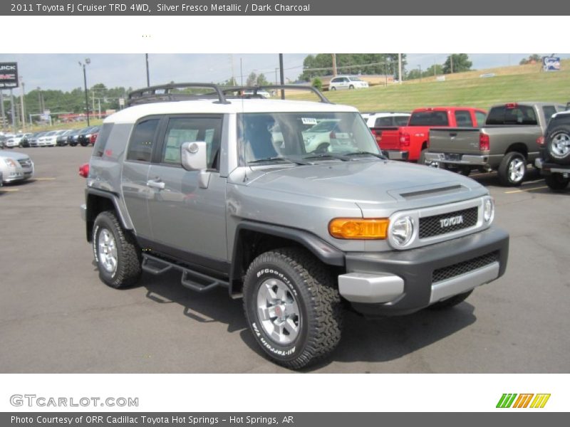 Silver Fresco Metallic / Dark Charcoal 2011 Toyota FJ Cruiser TRD 4WD
