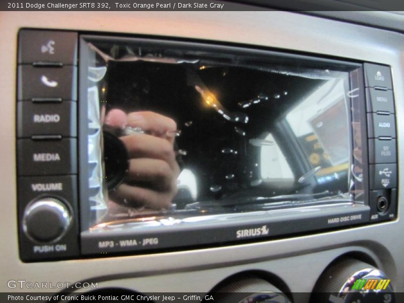 Toxic Orange Pearl / Dark Slate Gray 2011 Dodge Challenger SRT8 392