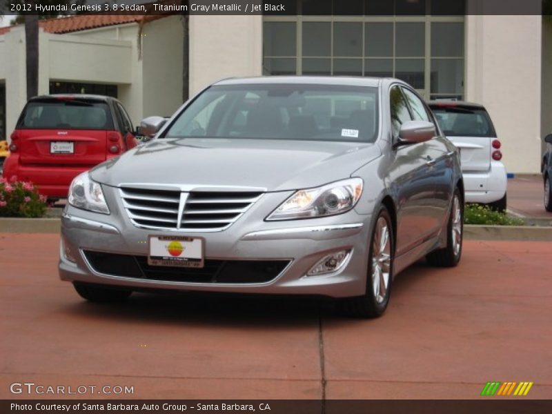 Titanium Gray Metallic / Jet Black 2012 Hyundai Genesis 3.8 Sedan