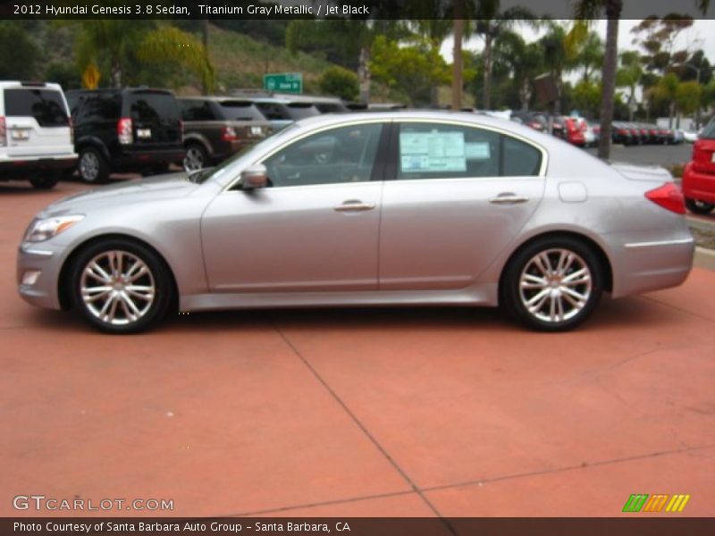 Titanium Gray Metallic / Jet Black 2012 Hyundai Genesis 3.8 Sedan