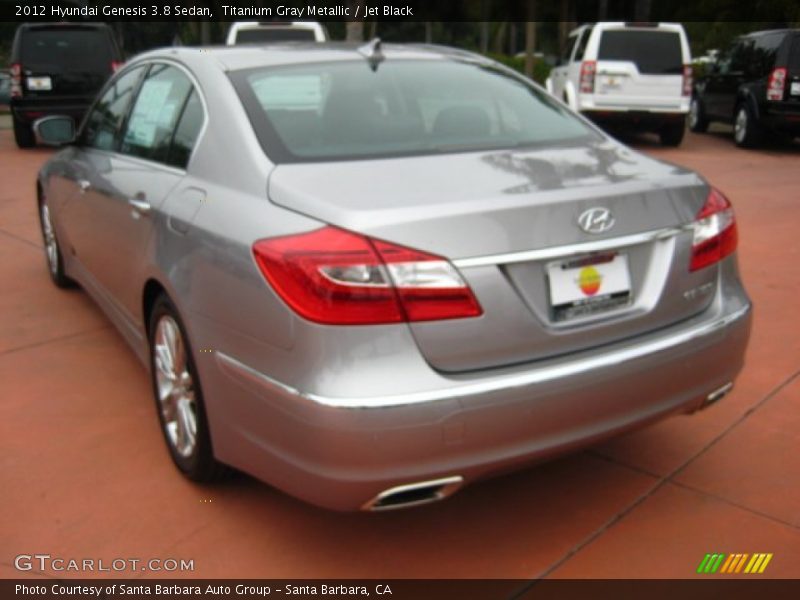 Titanium Gray Metallic / Jet Black 2012 Hyundai Genesis 3.8 Sedan