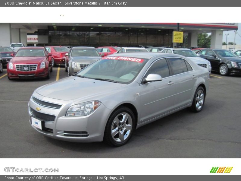 Silverstone Metallic / Titanium Gray 2008 Chevrolet Malibu LT Sedan
