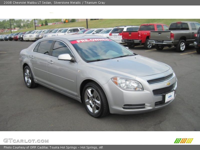Silverstone Metallic / Titanium Gray 2008 Chevrolet Malibu LT Sedan