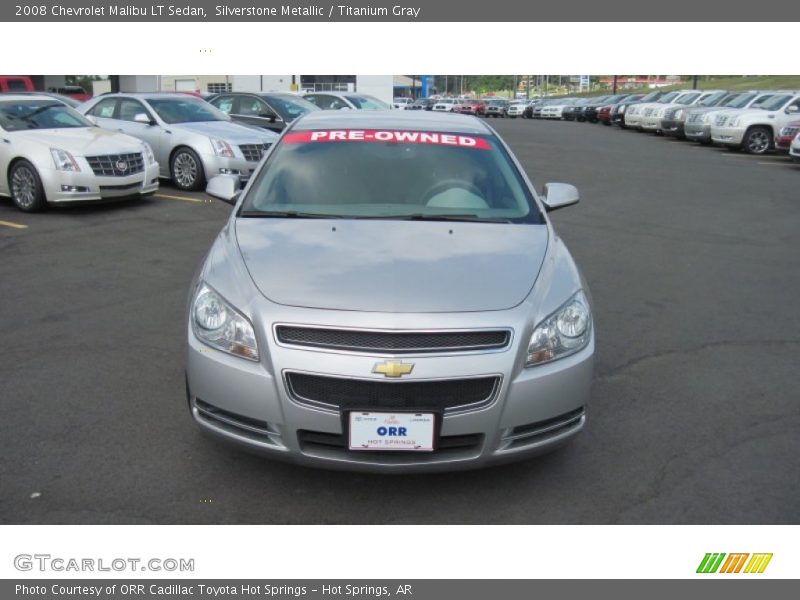 Silverstone Metallic / Titanium Gray 2008 Chevrolet Malibu LT Sedan
