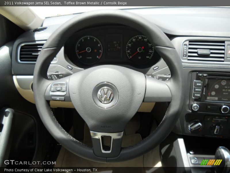 Toffee Brown Metallic / Cornsilk Beige 2011 Volkswagen Jetta SEL Sedan