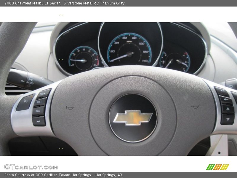 Silverstone Metallic / Titanium Gray 2008 Chevrolet Malibu LT Sedan