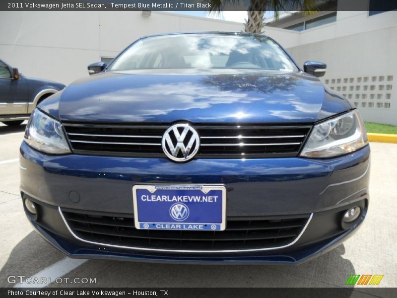 Tempest Blue Metallic / Titan Black 2011 Volkswagen Jetta SEL Sedan
