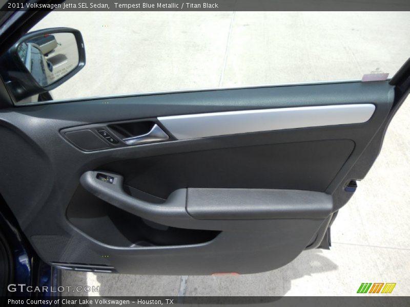 Tempest Blue Metallic / Titan Black 2011 Volkswagen Jetta SEL Sedan