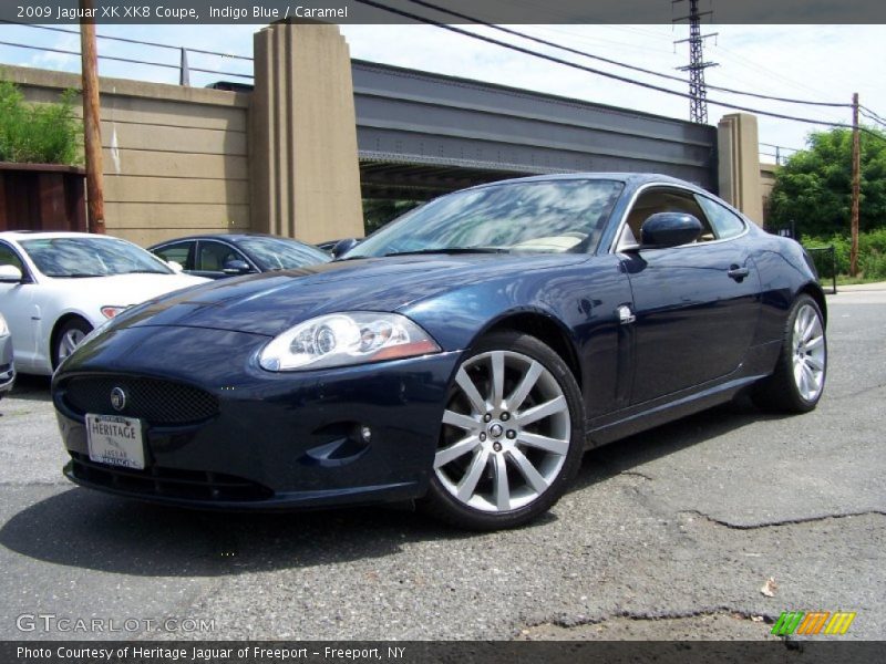 Indigo Blue / Caramel 2009 Jaguar XK XK8 Coupe