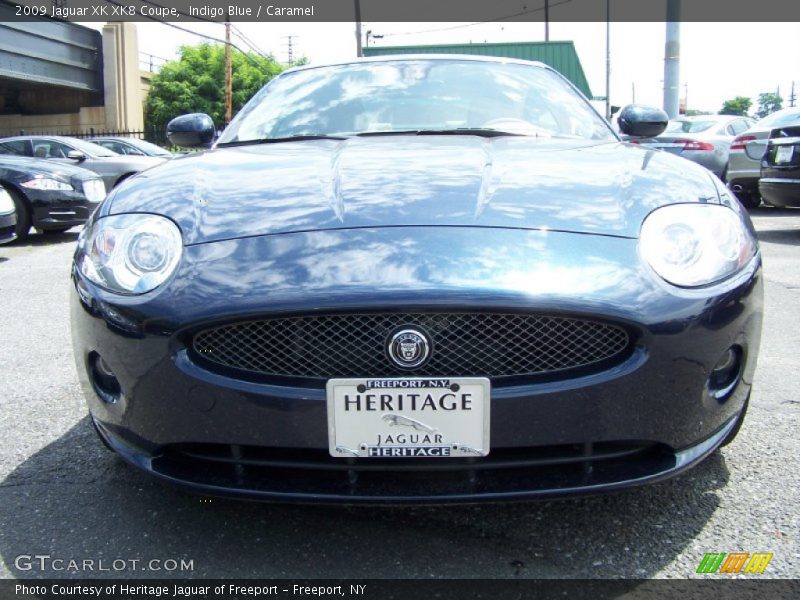 Indigo Blue / Caramel 2009 Jaguar XK XK8 Coupe