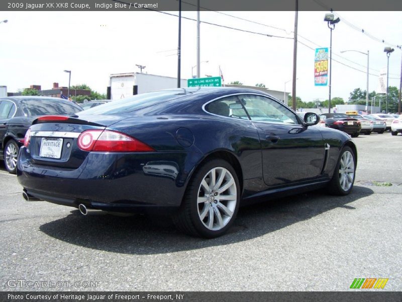 Indigo Blue / Caramel 2009 Jaguar XK XK8 Coupe