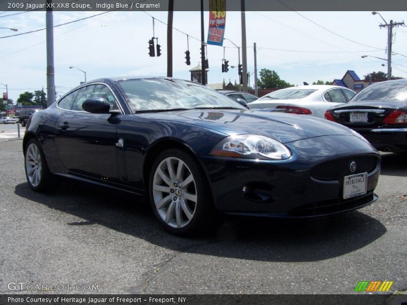 Indigo Blue / Caramel 2009 Jaguar XK XK8 Coupe