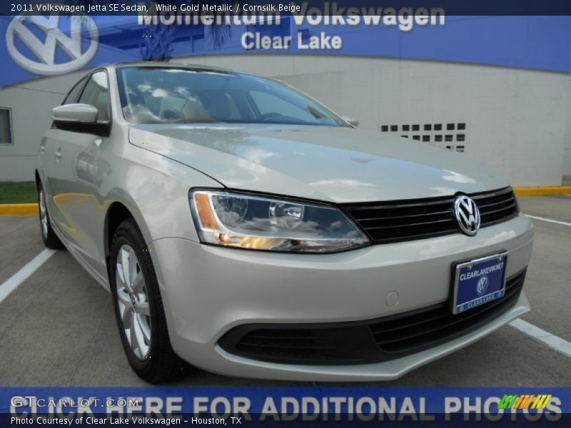 White Gold Metallic / Cornsilk Beige 2011 Volkswagen Jetta SE Sedan