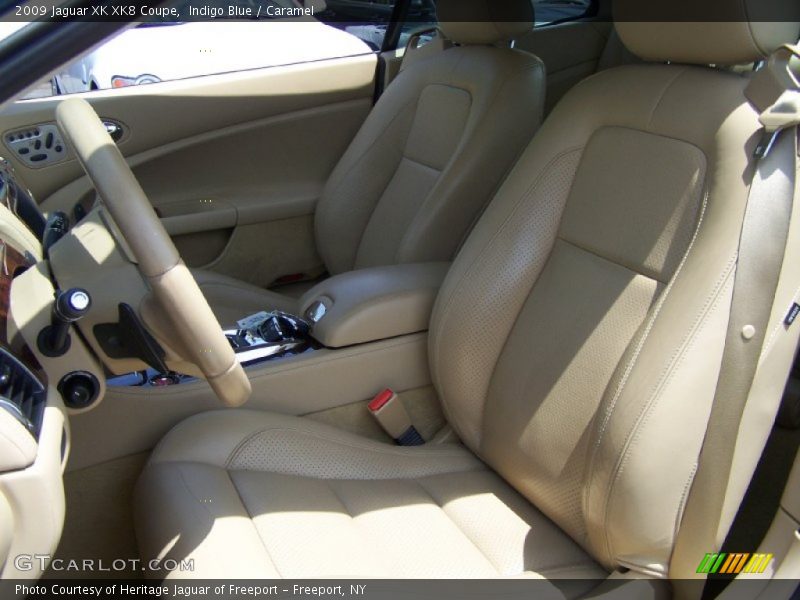 Indigo Blue / Caramel 2009 Jaguar XK XK8 Coupe