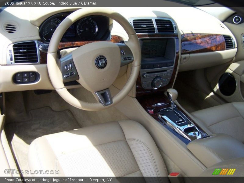 Indigo Blue / Caramel 2009 Jaguar XK XK8 Coupe