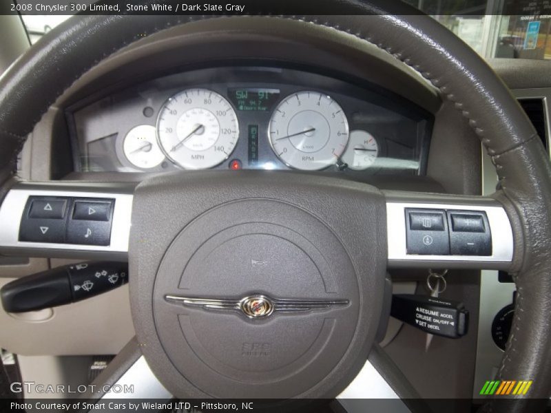 Stone White / Dark Slate Gray 2008 Chrysler 300 Limited