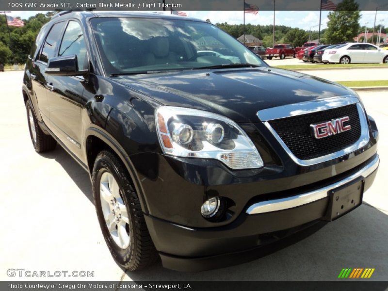 Carbon Black Metallic / Light Titanium 2009 GMC Acadia SLT