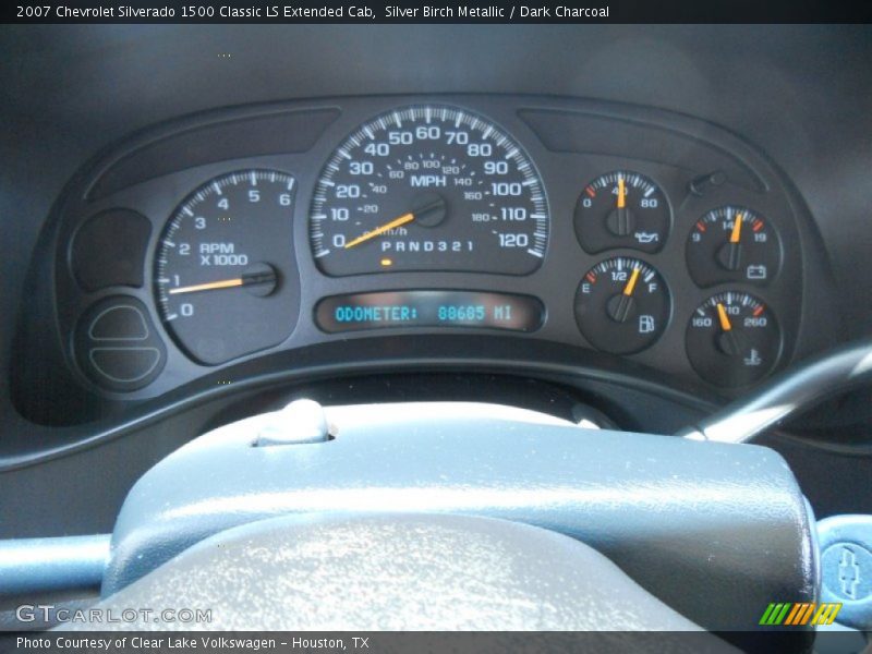 Silver Birch Metallic / Dark Charcoal 2007 Chevrolet Silverado 1500 Classic LS Extended Cab