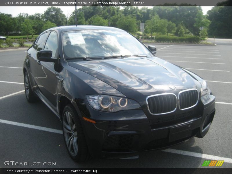 Black Sapphire Metallic / Bamboo Beige Merino Leather 2011 BMW X6 M M xDrive