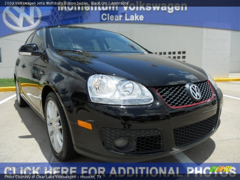 Black Uni / Anthracite 2009 Volkswagen Jetta Wolfsburg Edition Sedan