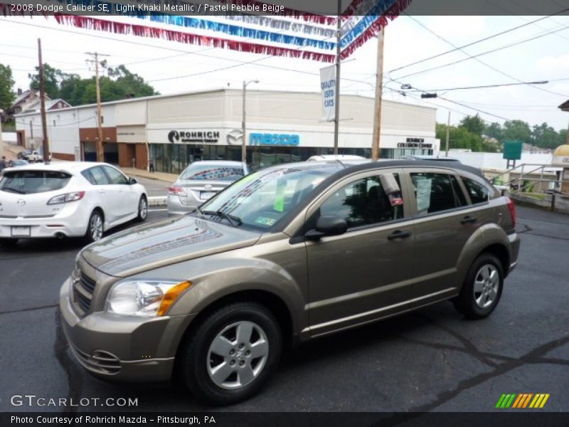 Light Khaki Metallic / Pastel Pebble Beige 2008 Dodge Caliber SE