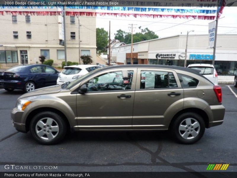 Light Khaki Metallic / Pastel Pebble Beige 2008 Dodge Caliber SE