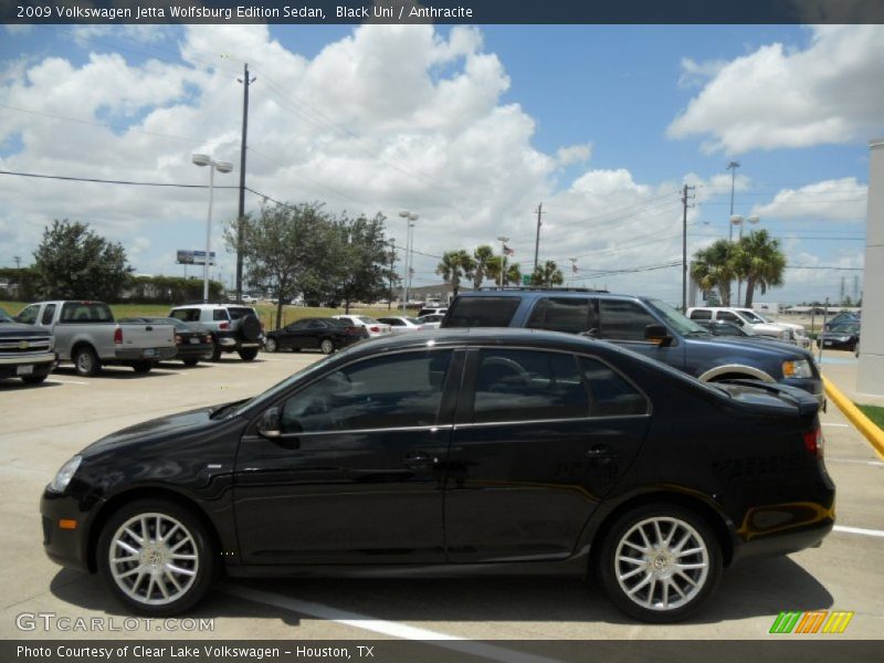 Black Uni / Anthracite 2009 Volkswagen Jetta Wolfsburg Edition Sedan