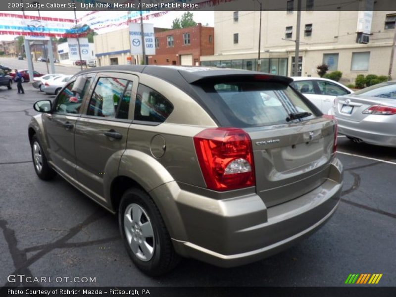 Light Khaki Metallic / Pastel Pebble Beige 2008 Dodge Caliber SE