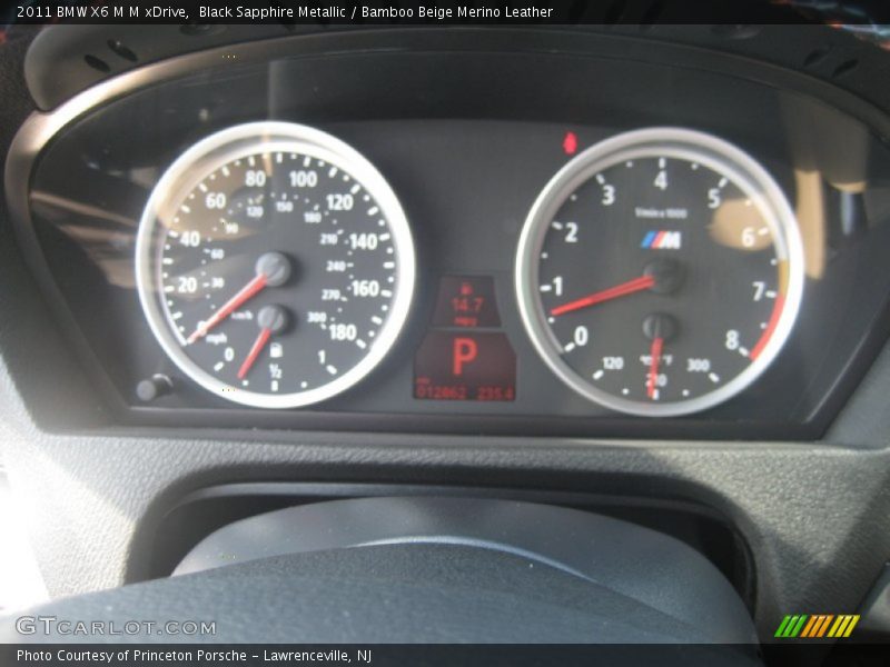 Black Sapphire Metallic / Bamboo Beige Merino Leather 2011 BMW X6 M M xDrive