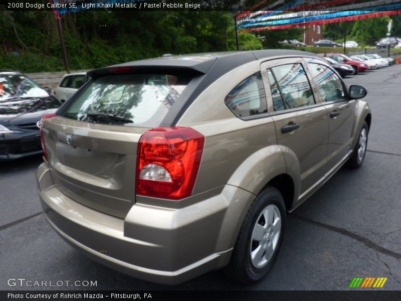 Light Khaki Metallic / Pastel Pebble Beige 2008 Dodge Caliber SE