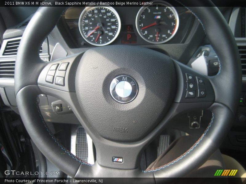 Black Sapphire Metallic / Bamboo Beige Merino Leather 2011 BMW X6 M M xDrive
