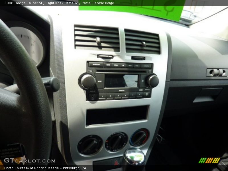 Light Khaki Metallic / Pastel Pebble Beige 2008 Dodge Caliber SE