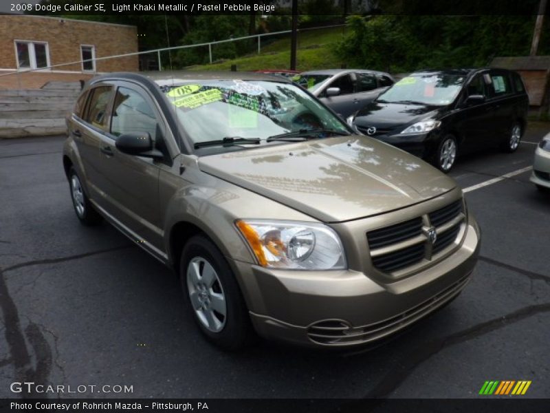 Light Khaki Metallic / Pastel Pebble Beige 2008 Dodge Caliber SE