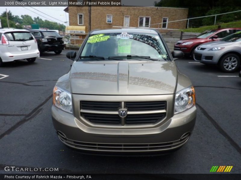 Light Khaki Metallic / Pastel Pebble Beige 2008 Dodge Caliber SE