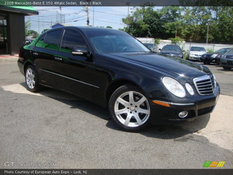 Black / Black 2008 Mercedes-Benz E 350 4Matic Sedan