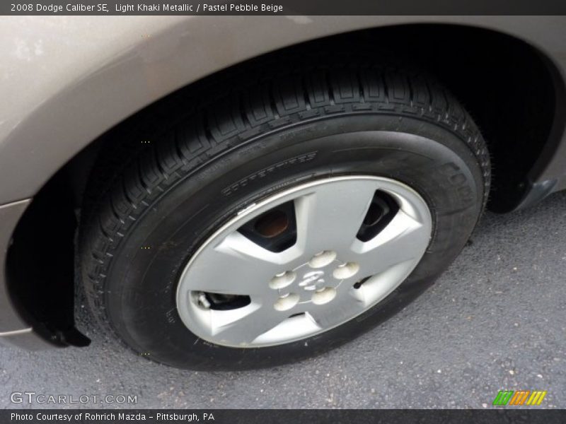 Light Khaki Metallic / Pastel Pebble Beige 2008 Dodge Caliber SE
