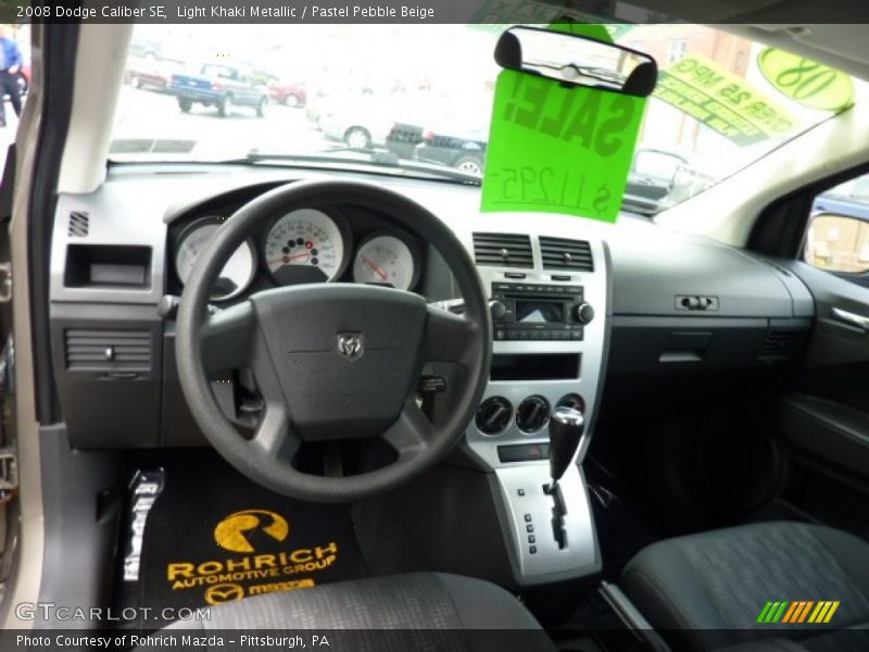 Light Khaki Metallic / Pastel Pebble Beige 2008 Dodge Caliber SE
