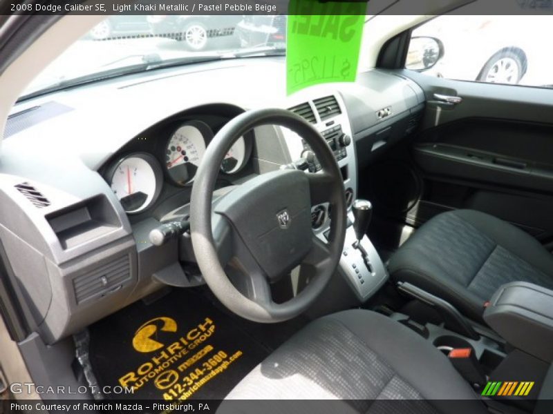 Light Khaki Metallic / Pastel Pebble Beige 2008 Dodge Caliber SE